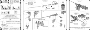 Master GM-35-070 Browning M2HB .50 cal (12,7mm) - z mocowaniem do niszczyciela czołgów M10 (kołyska D70627 z małą skrzynką amunicyjną D68375) 1/35 – imagen 12