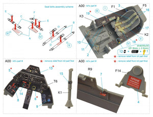 Quinta Studio QD32126 FW 190A-8 3D-Printed &amp;amp; coloured Interior on decal paper (Hasegawa) 1/32 – zdjęcie 8