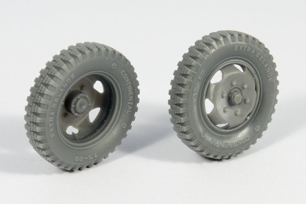 Panzer Art RE35-364 Mercedes 1500 tardive, roues de route à 6 trous (modèle gelande), échelle 1/35