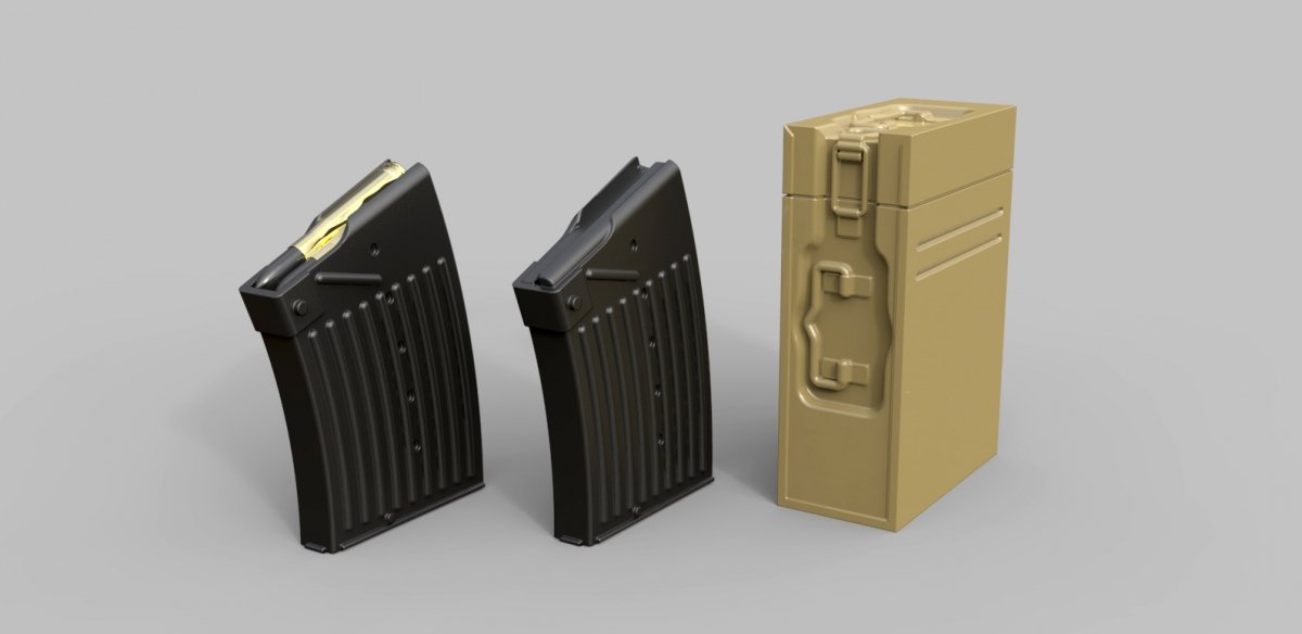 EUREKA XXL E-043 2 cm FlaK38 ammo boxes and magazines 1/35 – zdjęcie 3