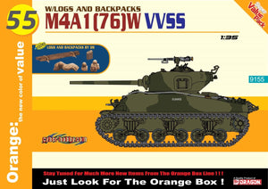 Cyber Hobby 9155 M4A1(76)W VVSS + Logs And Backpacks 1/35