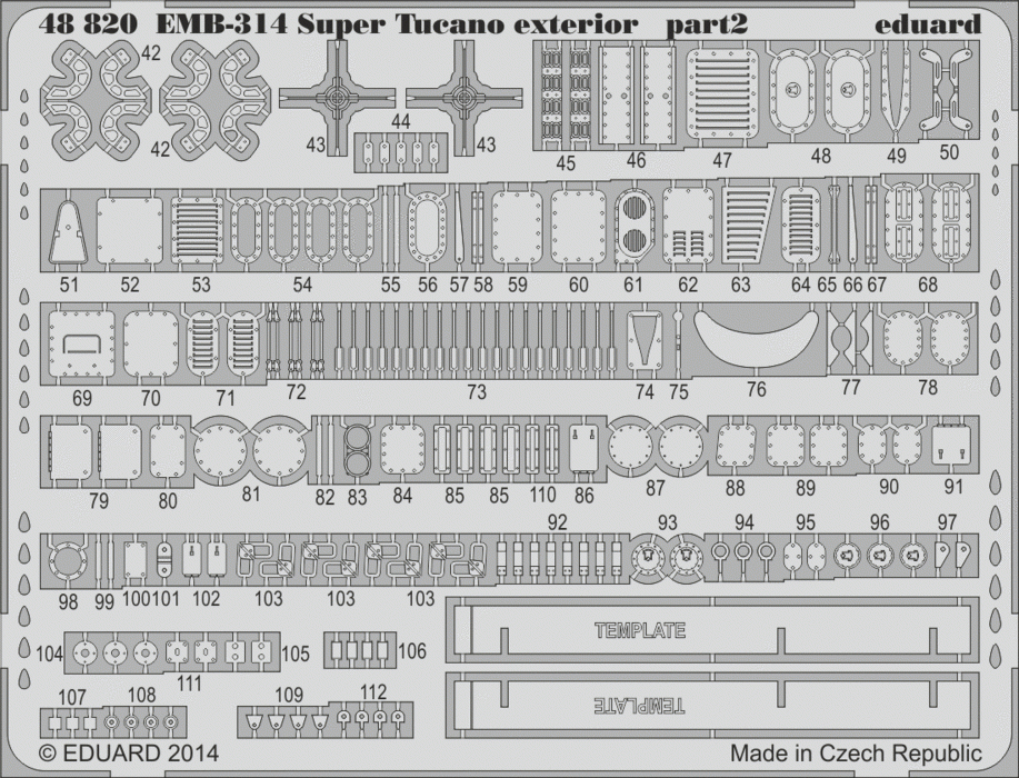 Eduard 48820 EMB-314 Super Tucano exterior HOBBY BOSS 1/48