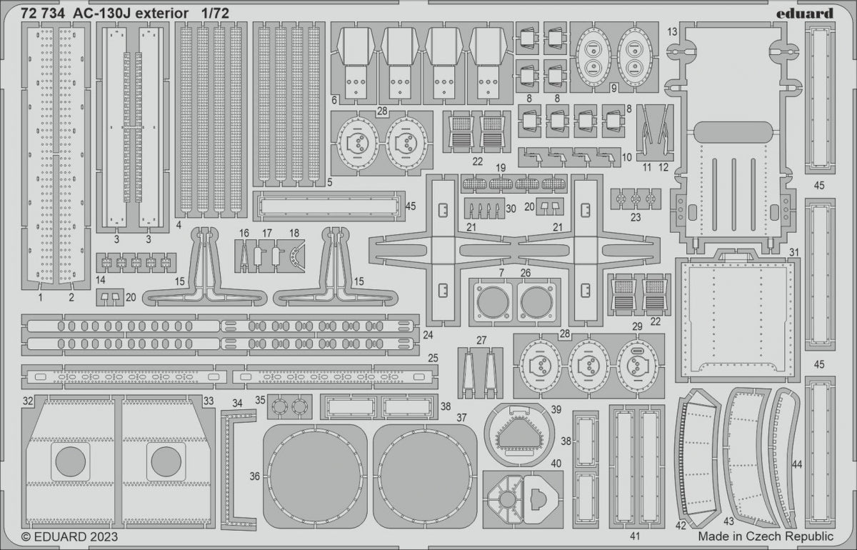 Eduard BIG72178 AC-130J PART I ZVEZDA 1/72 – imagen 3