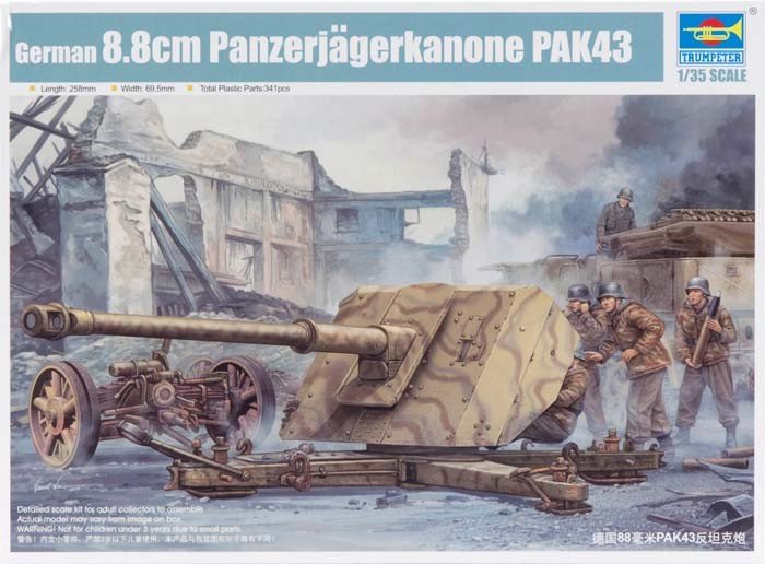 Trumpeter 02308 Canon allemand Pak 43/44 de 88 mm (1/35)