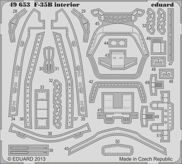 Eduard 49653 F-35B interior S. A. KITTY HAWK 1/48 – Bild 2