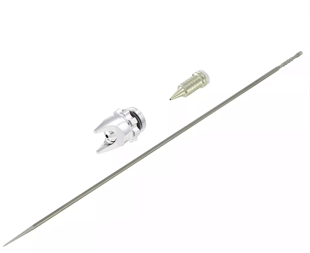 Harder &amp;amp; Steenbeck 712364 Zestaw dyszy 0,45 mm z Otwartą Osłoną / EVO 2024 0,45mm FineLine Headset with nozzle, needle, aircap, seals