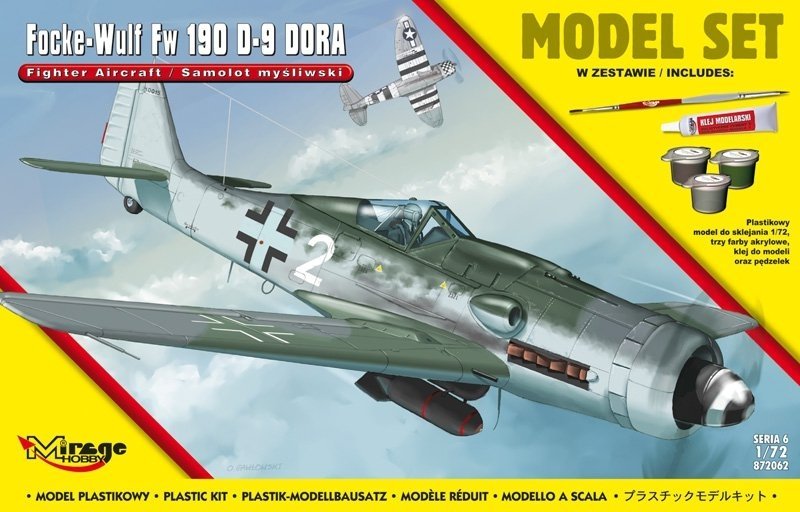 Mirage Hobby 872062 Focke-Wulf FW 190 D-9 1/72 Maquette 