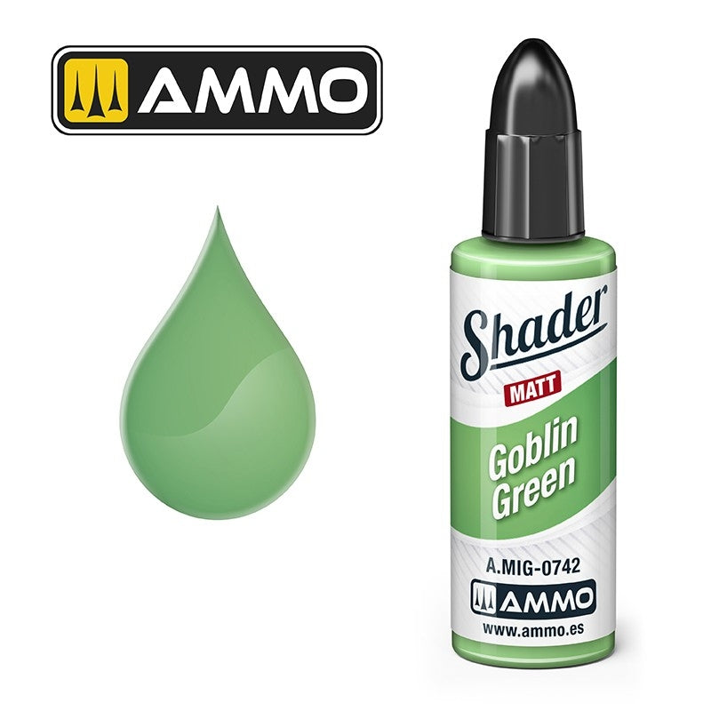 Munitions de Mig Jimenez A.MIG 0742 Goblin Green Shader Matt