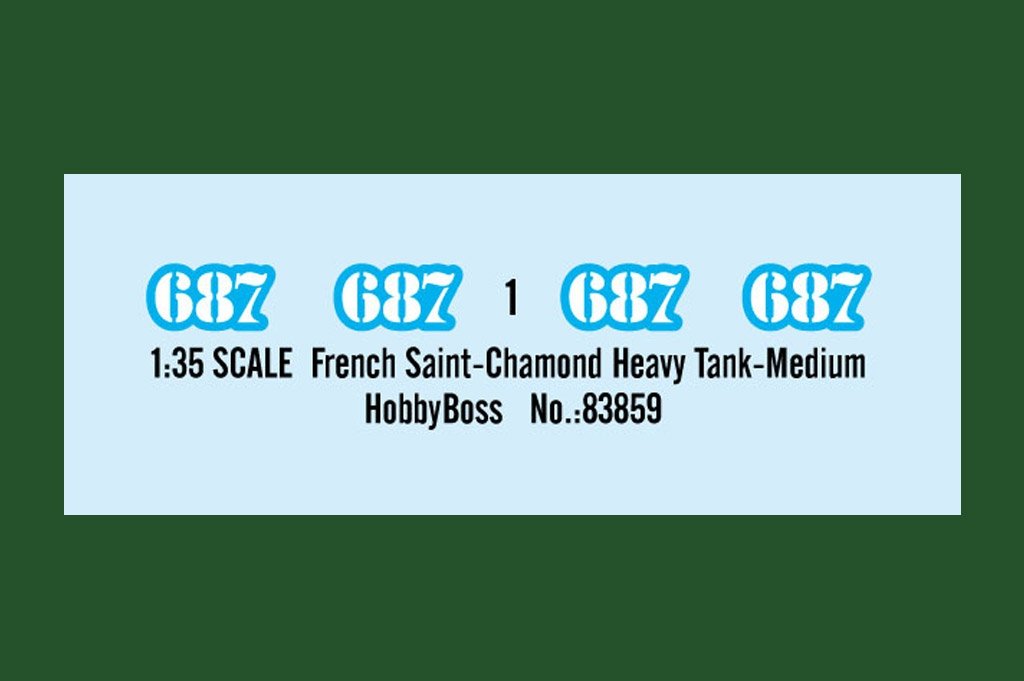 Hobby Boss 83859 French Saint Chamond Heavy Tank Medium – zdjęcie 3