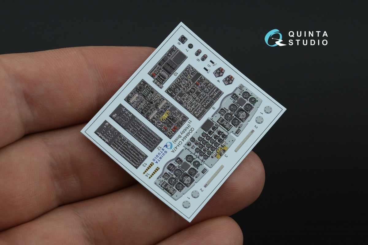 Quinta Studio QD48464 CH-47A 3D-Printed colored Interior on decal paper (HobbyBoss) 1/48 – image 6