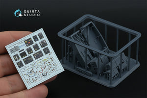 Quinta Studio QD+35144 AH-64A forward avionics bays 3D-Printed &amp;amp; coloured Interior on decal paper (Trumpeter) (with 3D-printed resin parts) 1/35 – Bild 2