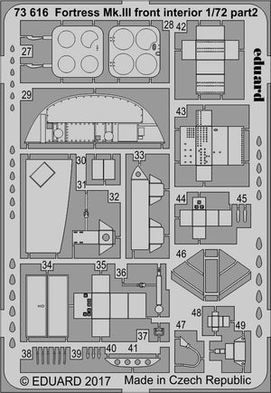 Eduard 73616 Fortress Mk. III front interior AIRFIX 1/72 – immagine 2