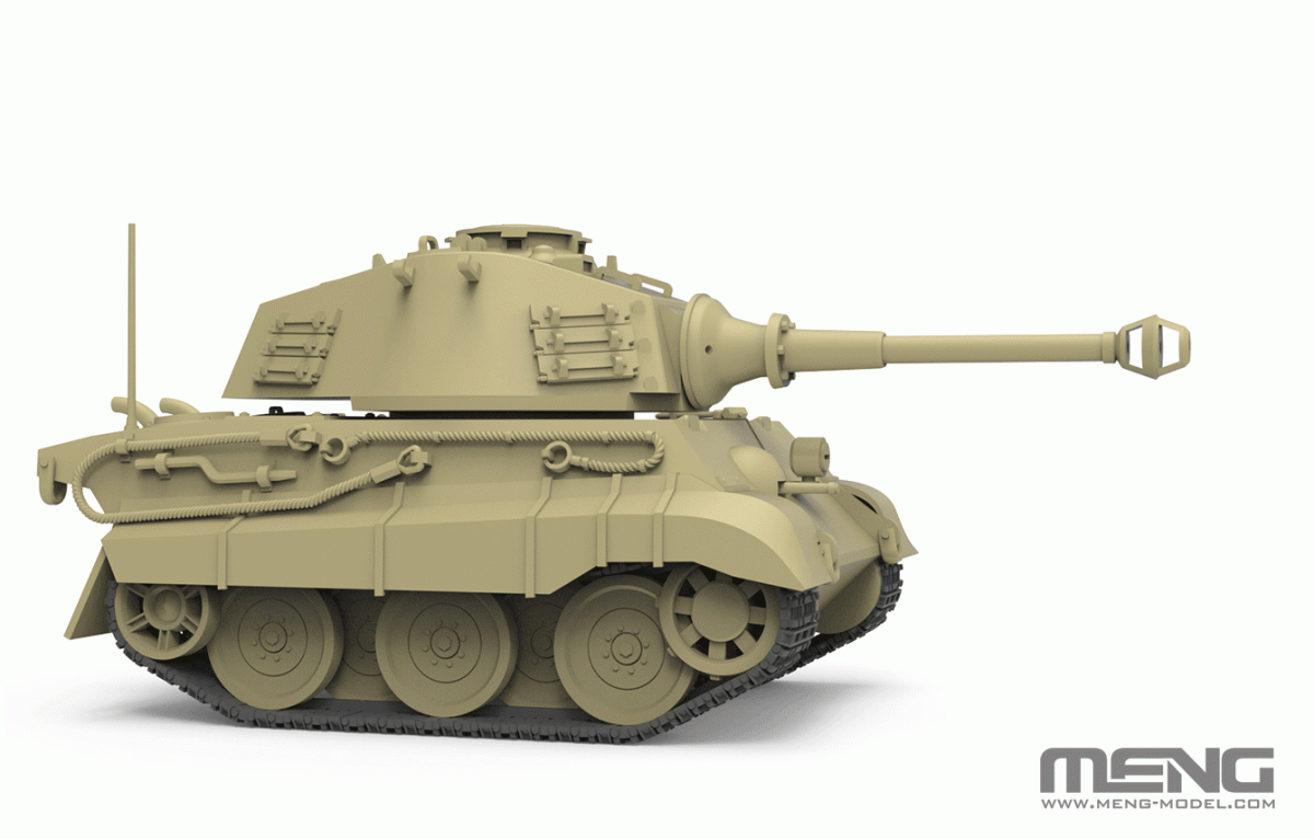 Meng Model WWT-021 World War Toons King Tiger (Henschel Turret) German Heavy Tank – immagine 3