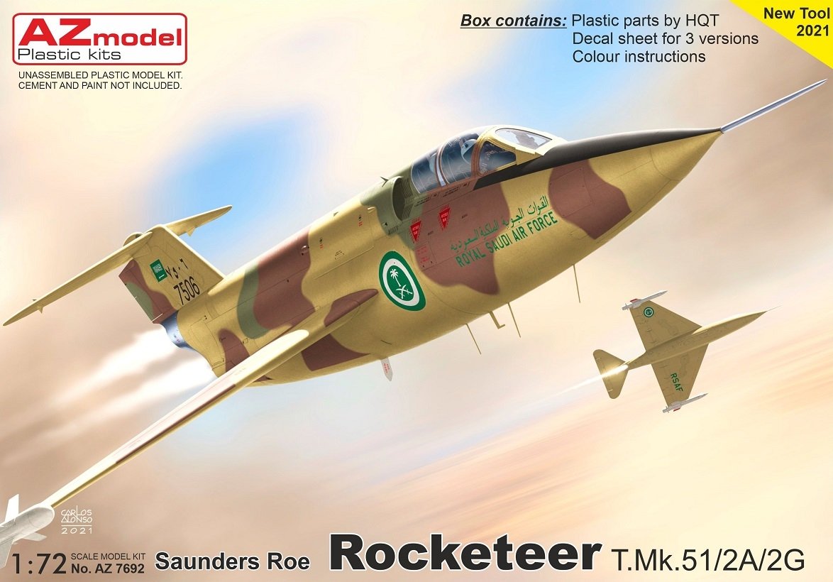 Maquette AZ7692 Rocketeer T.Mk.51/2A/2G 1/72