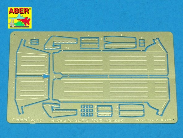 Aber 48007 Fenders for german tank destroyer Sd.Kfz. 138/2 Jagdpanzer 38(t) ''Hetzer'' 1/48