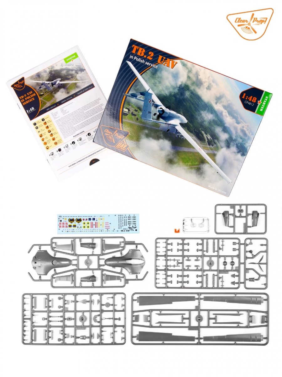 Clear Prop! CP4812 TB.2 UAV in Polish Service STARTER KIT 1/48 – zdjęcie 5