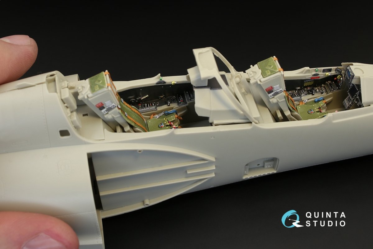 Quinta Studio QD32014 Mirage 2000B-5 (2000-5BGM Mk2) 3D-Printed &amp;amp; coloured Interior on decal paper (for Kitty Hawk kit) 1/32 – Bild 6