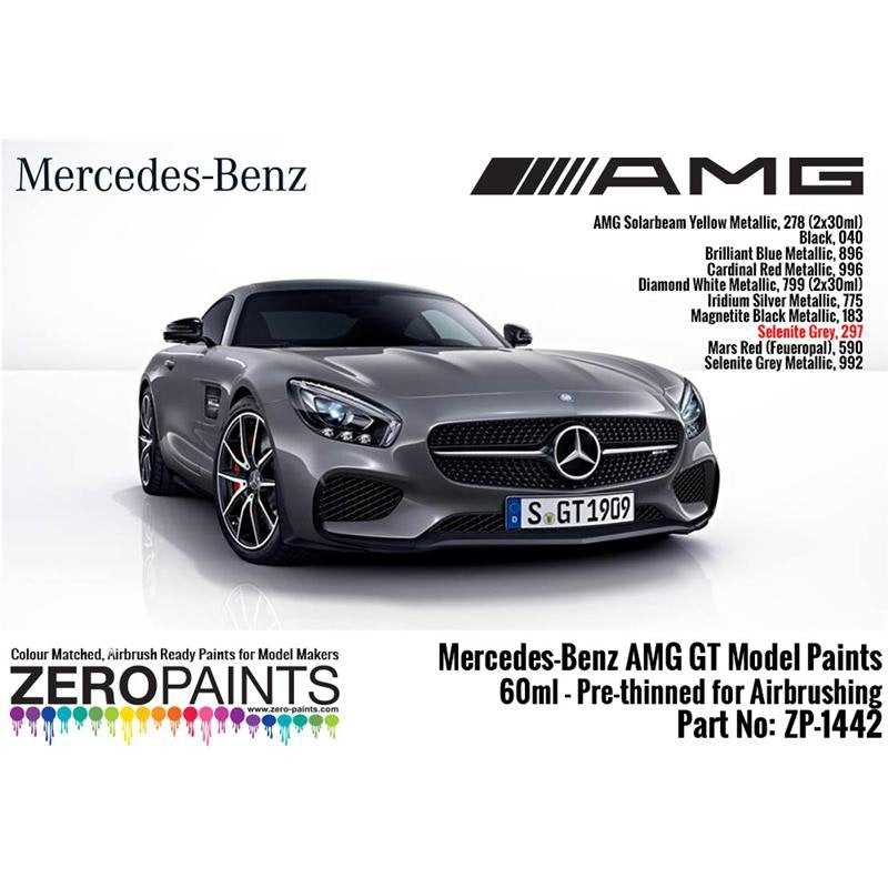 Peinture Zero Paints ZP-1442-SELENITE MATT Gris Sélénite Mercedes-AMG GT 60 ml