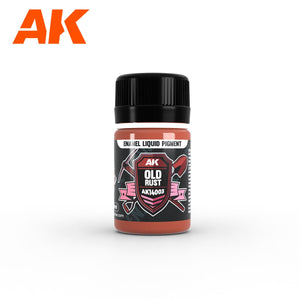 AK Interactive AK14031 RUST &amp; EXHAUST SET – ENAMEL LIQUID PIGMENT SET 3x35ml
