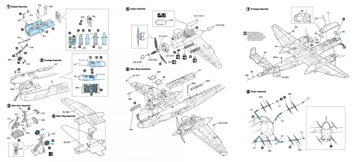 Hobby 2000 72068 Heinkel He 219 A-2 ( DRAGON + CARTOGRAF + MASKI) 1/72 – zdjęcie 2