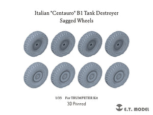 E.T. Model P35-164 Italian &amp;quot;Centauro&amp;quot; B1 Tank Destroyer Sagged Wheels 1/35