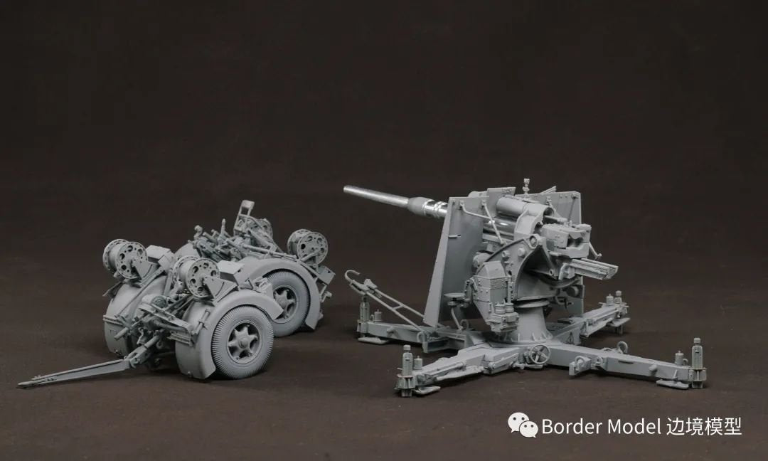 Border Model BT-013 German 88mm Gun Flak36 w/6 anti-aircraft artillery crew members 1/35 – imagen 8