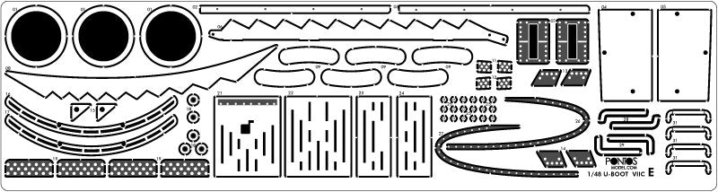 Pontos 48001F1 U-Boot Type VII C Detail up set 1/48 – zdjęcie 11
