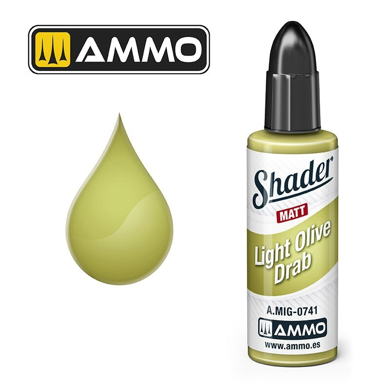 Munitions de Mig Jimenez A.MIG 0741 Light Olive Drab Shader Matt