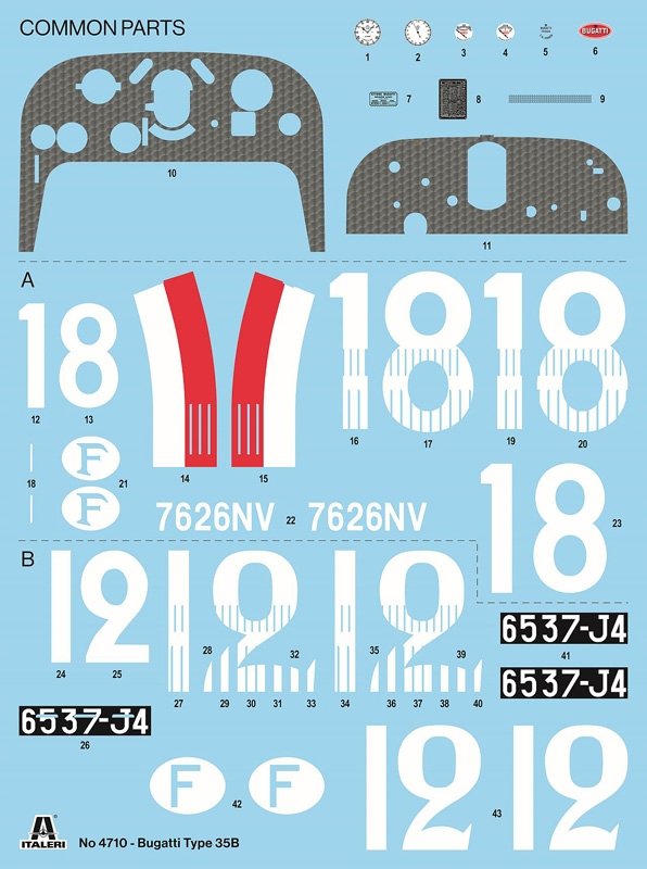 Italeri 4710 Bugatti Type 35B 1/12 – immagine 3