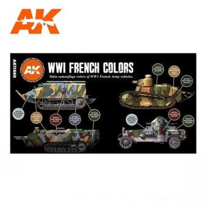 AK Interactive AK11660 3G WWI FRENCH AFV COLORS 6x17 ml – zdjęcie 2