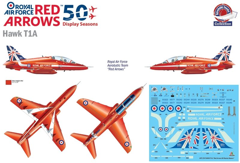 Italeri 2747 Hawk T1A Red Arrows 1/48 – immagine 2