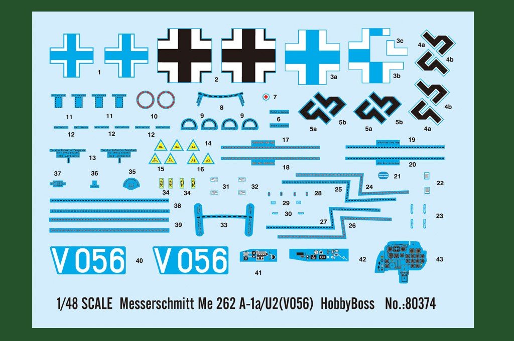 Hobby Boss 80374 Messerschmitt Me 262 A-1a/U2 1/48 – Bild 3