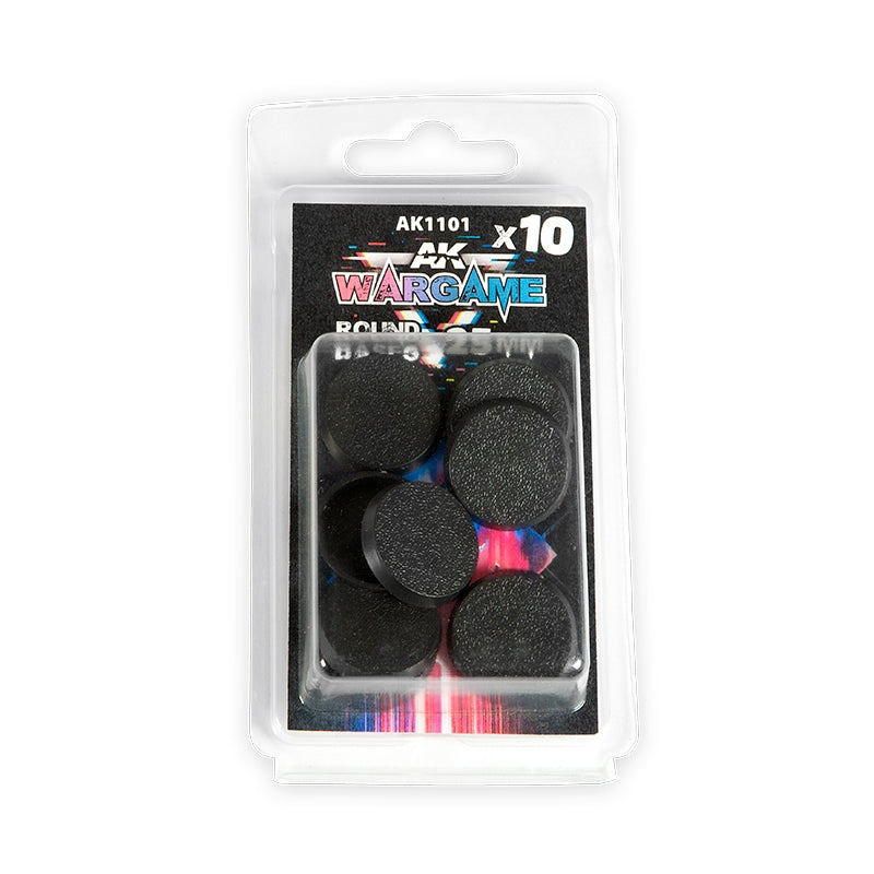 AK Interactive AK1101 ROUND BASE 25MM X10 UNITS – imagen 2