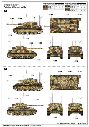 Trumpeter 00922 German Pz.Beob.Wg. IV Ausf.J Medium Tank 1/16 – imagen 3
