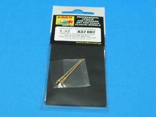 Aber A32007 Set of 2 barrels for German aircraft 20mm machine guns MG 151/20 1/32 – Bild 5