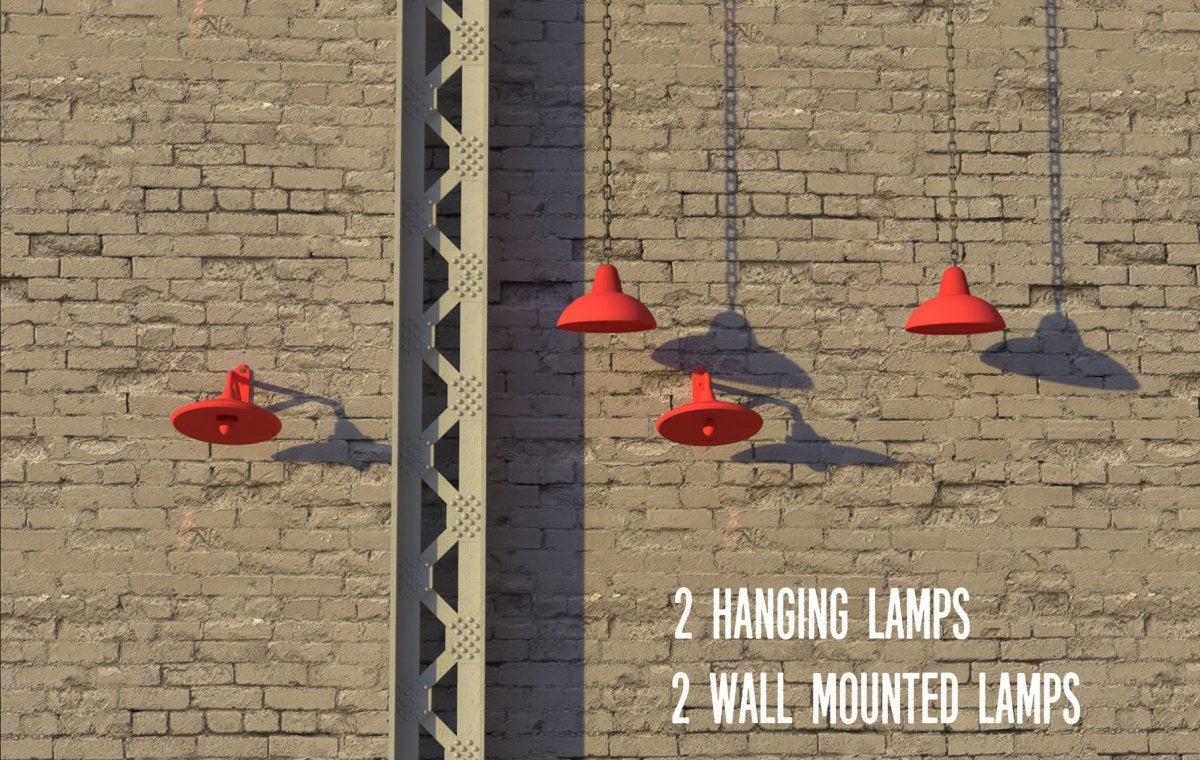 RT-Diorama 35653 3D Resin Print: Industrial Lamps 1/35 – image 2