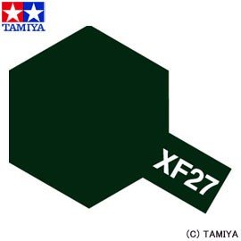 Tamiya XF27 Black Green (81727) Acrylic paint 10ml – immagine 3