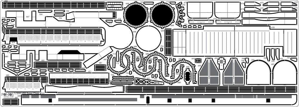 Pontos 35006F1 USS CV-9 Essex 1943 Detail Up Set 1/350 – immagine 22