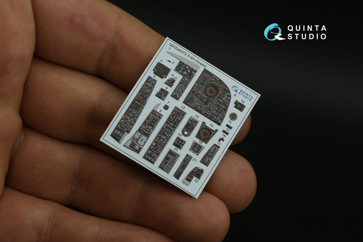 Quinta Studio QDS-48372 A-6A 3D-Printed &amp;amp; coloured Interior on decal paper (Kinetic) (Small version) 1/48 – Bild 8