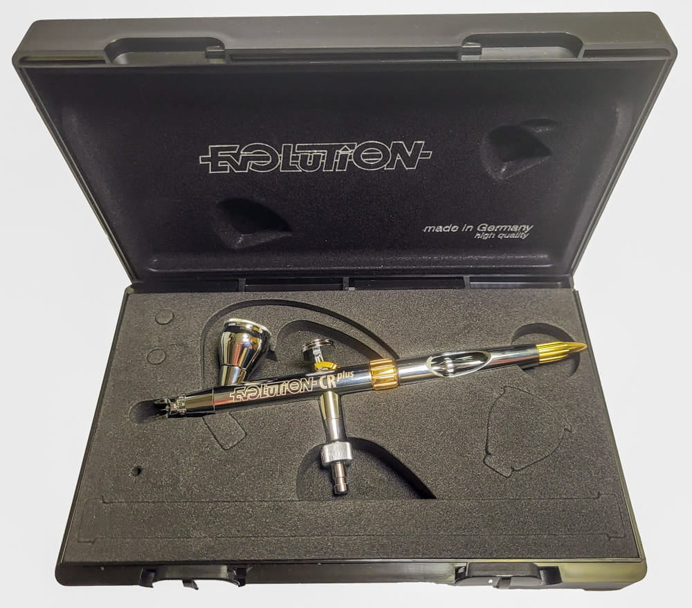 Harder &amp;amp; Steenbeck 121233 Aerograf Evolution CR Plus 2024 2w1 (dysza 0,28mm + 0,45 mm) – Bild 2