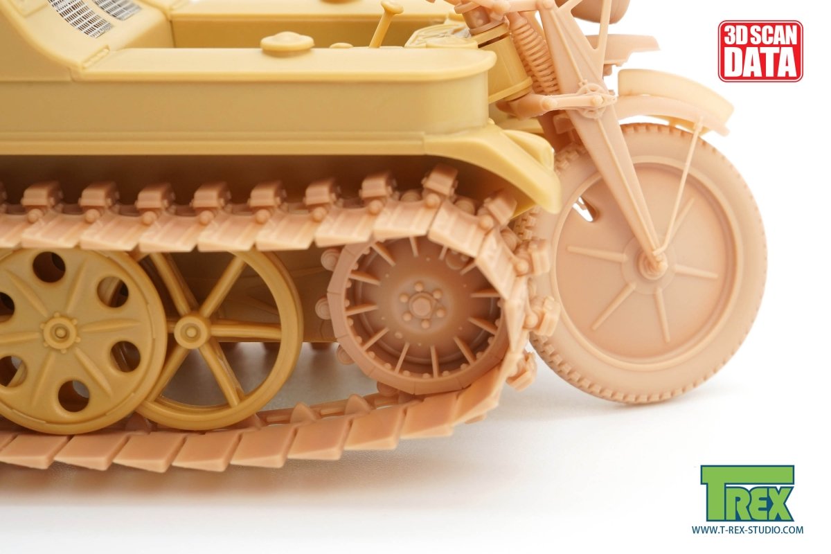 T-Rex Studio TR85060 Kettenkaraftrad Winterkette w/Sprockets, Wheels Type 2 1/35 – zdjęcie 2