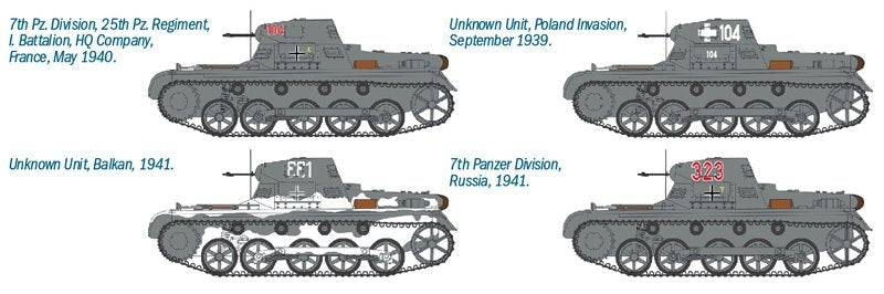 Italeri 6523 Pz. Kpfw. I Ausf. B 1/35 – immagine 6