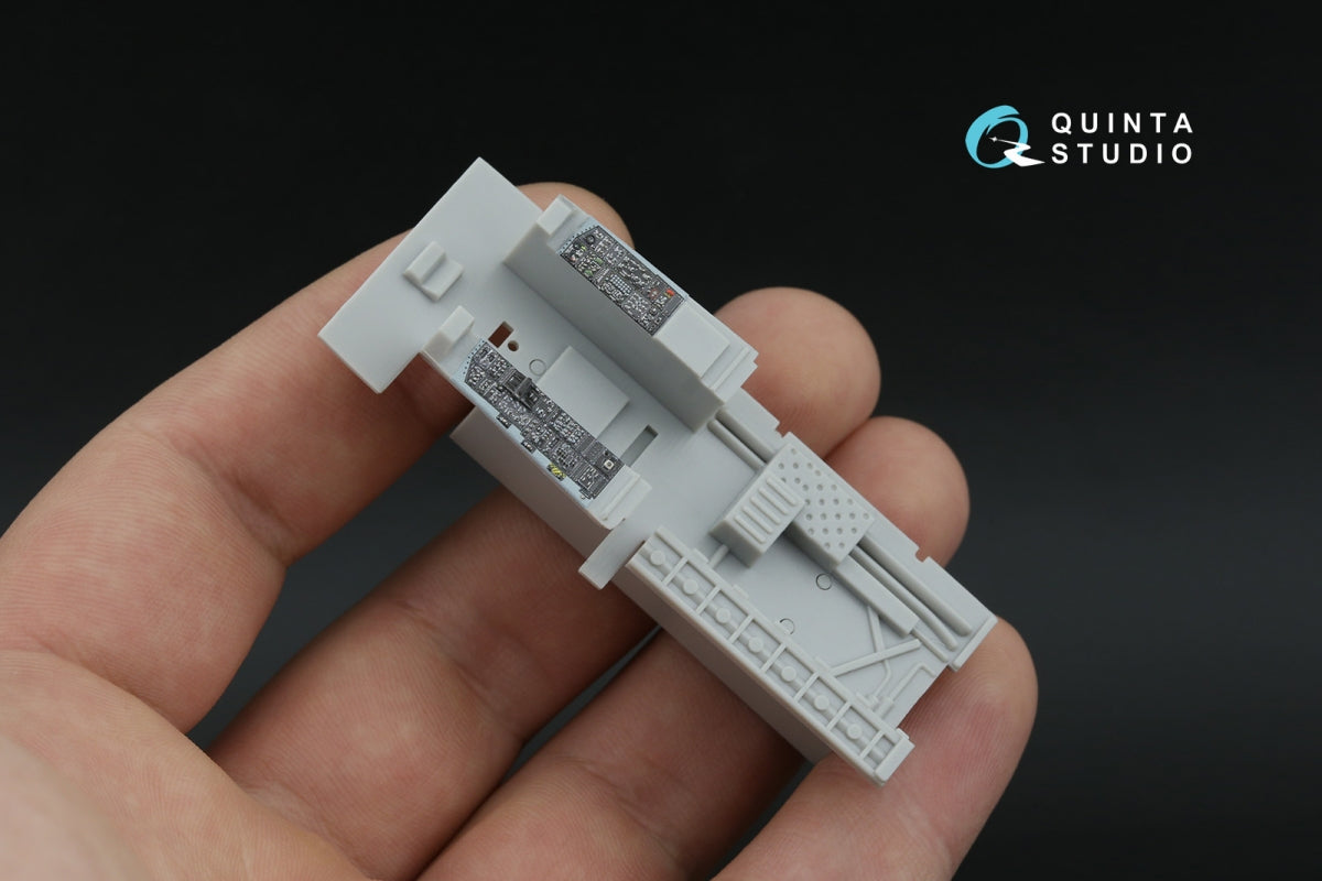 Intérieur imprimé en 3D et coloré sur papier décalcomanie pour F-15C Late/F-15J Late (Hasegawa) (Petite version) Quinta Studio QDS-48598 – image 6