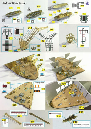 Very Fire VF350004 HMS Ark Royal Detail Up Set Trumpeter 65307 1/350 – image 5