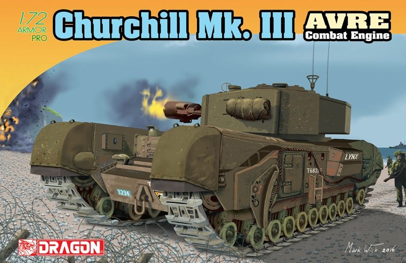 Dragon 7327 Churchill Mk. III AVRE Combat Engine