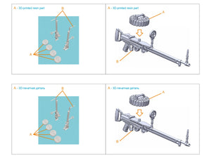 Quinta Studio QT72056 Type 92 Machine Gun, 2 pcs (for all kits) 1/72