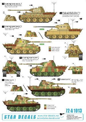 Star Decals 72-A1013 Befehlspanzer # 4. German Command 1/72 – Bild 2