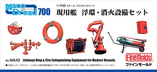 Fine Molds WA42 Lifebuoy Ring &amp;amp; Fire Extinguishing equipment for Modern Vessels 1/700