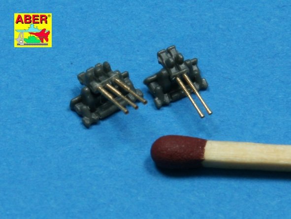 Aber 350L-23 Set of 20 pcs 25 mm type 96 A/A barrels for Japan ships 1/350 – immagine 6