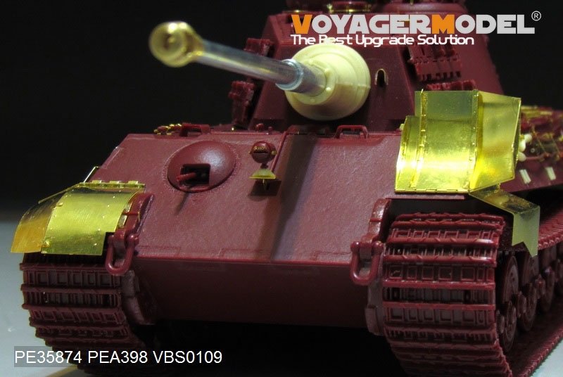 Maquette Voyager PEA398 Schürzen du char allemand King Tiger de la Seconde Guerre mondiale (pour MENG) 1/35 – image 5